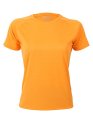 Dames Sportshirt CONA SPORTS Rainbow Tech Tee Gold yellow
